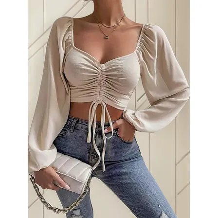 Blusa Crop Top Nanga Larga Verano #100