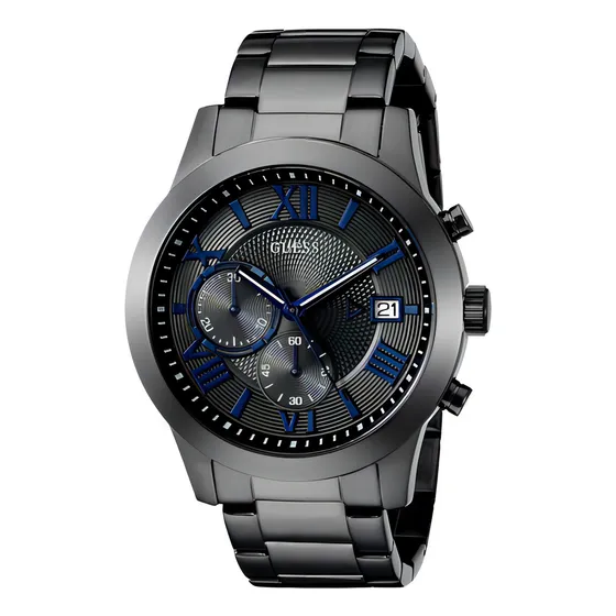 Reloj Guess U0668g2 Original Metal Analogo Caja Original Color de la correa Gris oscuro Color del bisel Gris oscuro Color del fondo Gris oscuro