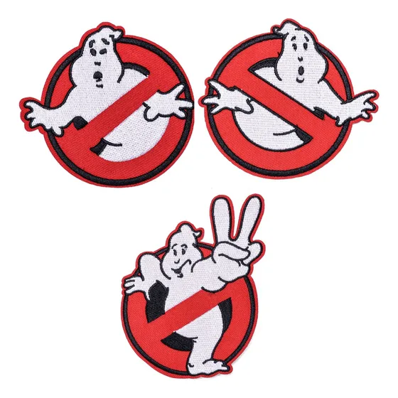 Set De 3 Parches Inspirados En Cazafantasmas (ghostbusters)