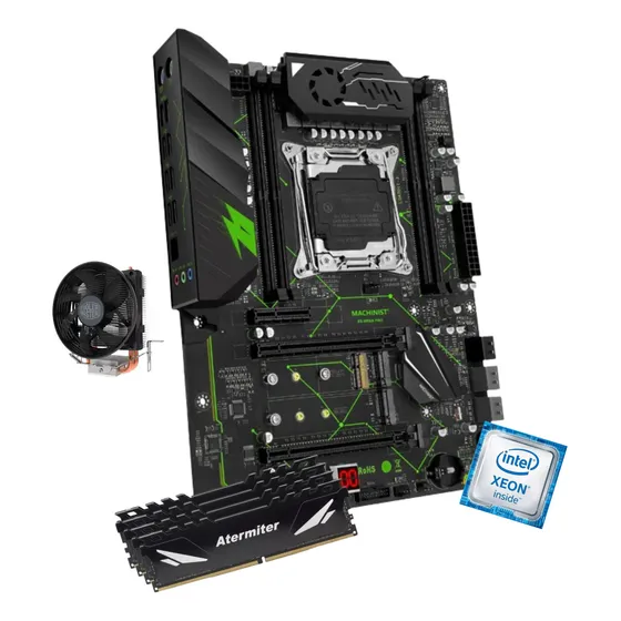 Kit Gamer Placa Mãe Machinist Mr9a Xeon E5 2699 V4 128gb