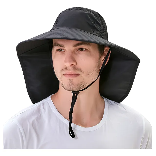 Gorra De Pesca Sombrero Solapa Ajustable Protección Sol Uv
