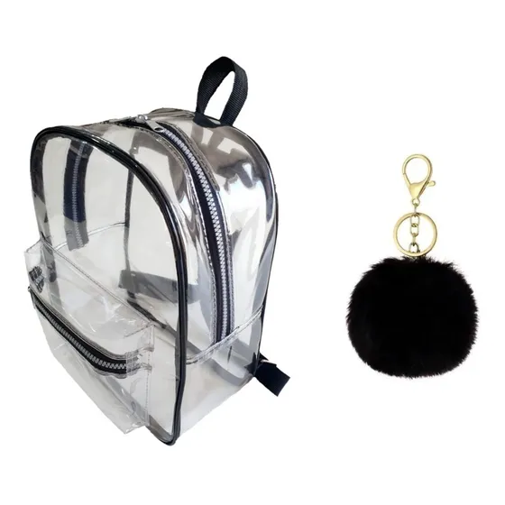 Mochila Transparente Enfermagem + Chaveiro
