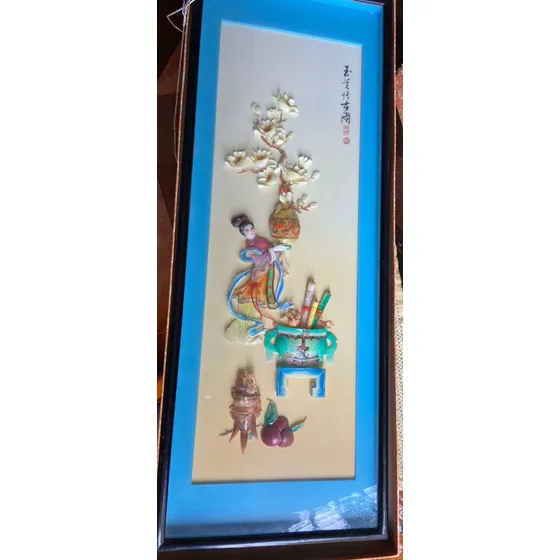 Cuadros Chinos Concha De Nacar Relieve 3d Nuevos Originales 