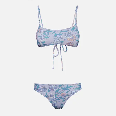 Traje De Baño Mujer Sirena Full Print Lila Haka Honu