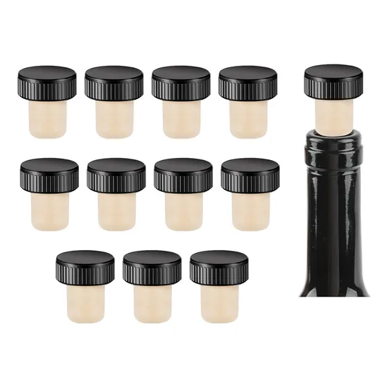 Tapones Sinteticos Para Botellas De Vino T Plastico ( 12 U )
