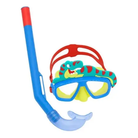 Set De Buceo Snorkel Dinosaurio 3 A 8 Años Bestway