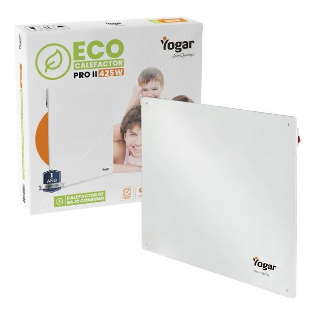 Panel Calefactor De Bajo Consumo Pro Ii Estufa 425w Yogar