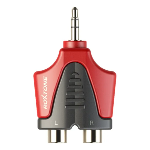 Adaptador De Audio 2 Rca = Plug 3.5 Aux. Roxtone