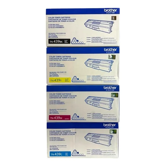 Tóner Original Brother Tn-439 4 Unidades Color Cian