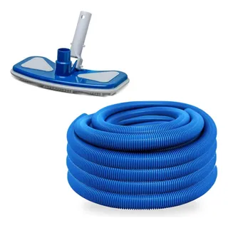 Kit Aspirador Para Limpeza De Piscina + Mangueira 10m 38mm Kit Aspirador Para Limpeza De Piscina + Mangueira 10m 38mm