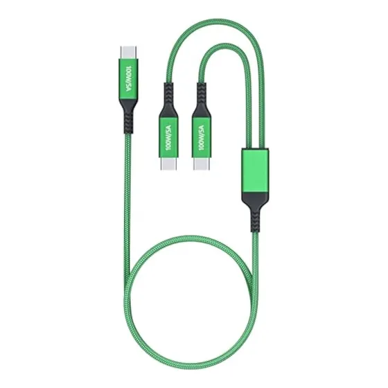 Cable Usb-c 2 En 1 De 100 W De 4 Pies, Color