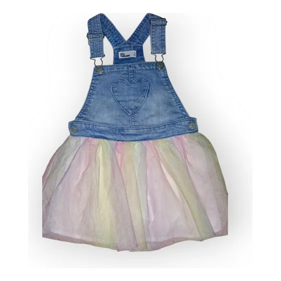 Vestido  Jumper Jean De Niña  Talla 3 Usado