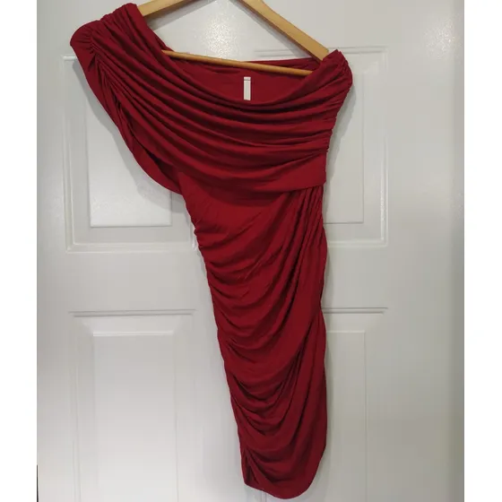 Vestido De Aishop Casual Rojo, Talla M, Nuevo