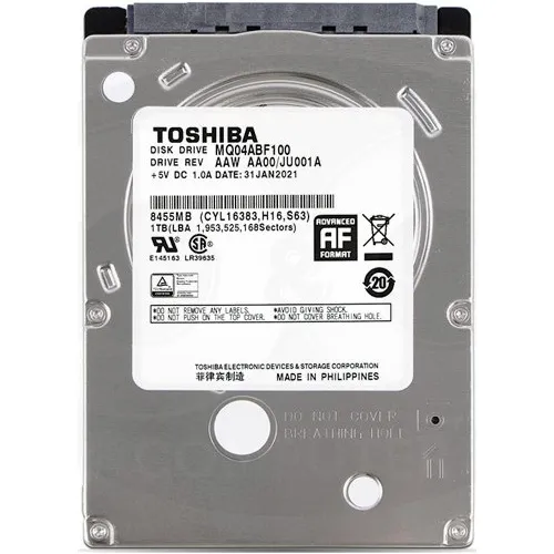 Hd Notebook Toshiba 1tb Mq04abf100 5400rpm Slim