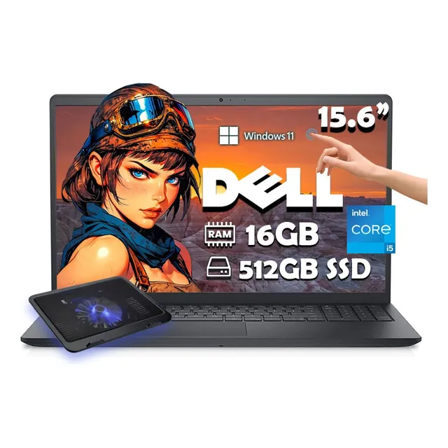 Laptop Dell Inspiron 3520 Core I5-1235u 512gb 16gb Touch+kit