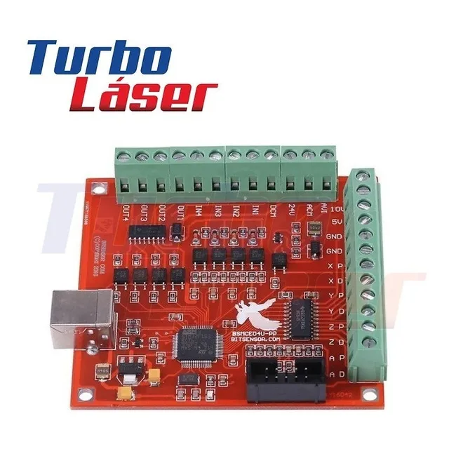 Tarjeta Controladora Cnc Mach 3 Roja Con Cable Envio Full 24