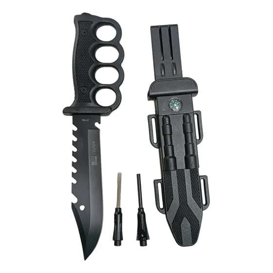 Puñal Daga Cuchillo Manopla Funda Pedernal Táctico Militar 7