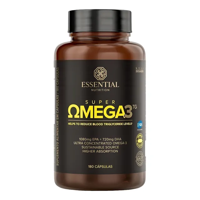 Super Omega 3 Tg Ifos 180 Cápsulas Essential Nutrition