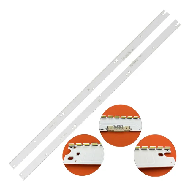 2 Tiras Con 78 Leds Compatible Para  Un65mu6400  Un65mu6400f