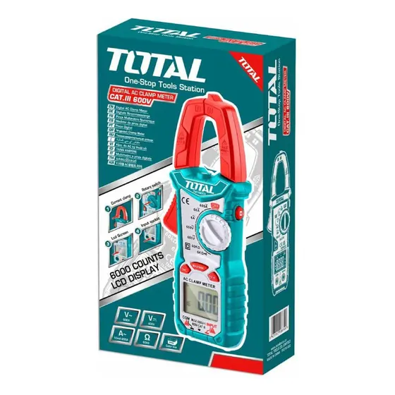 Multimetro Digital Con Pinza 600v Total