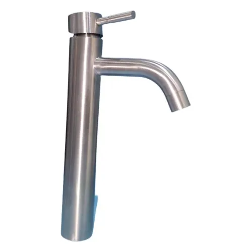 Griferia Monomando Para Lavamanos Acero Inox Mate 1582a