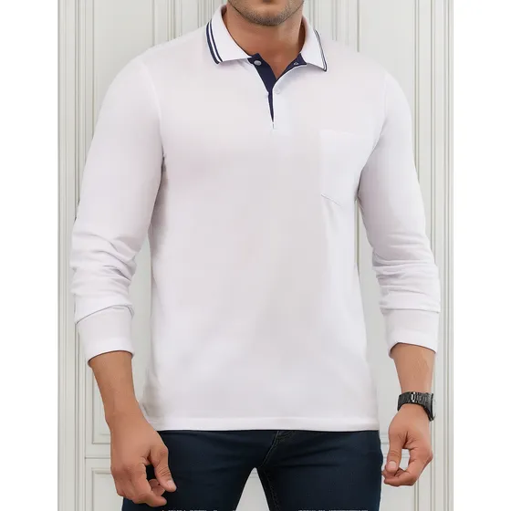 Camibuzo Polo Andres Blanco Para Hombre Croydon
