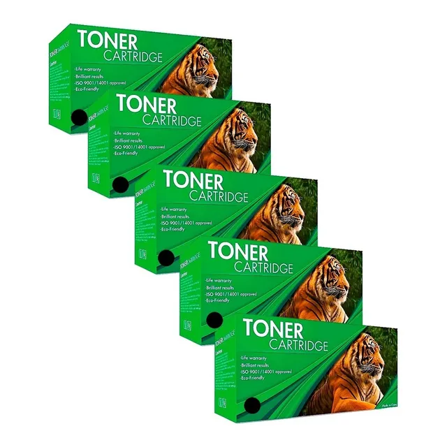 Pack 5 Tóner Tigre Compatible Tn-1060 Hl-1112 -1512 1617.