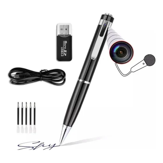 Camara Espia Boligrafo Real Audio Video 1080p Microfono