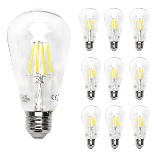 Lampara Foco Vintage Led Ahorrador St64 E27 6w 10pcs Lampara Foco Vintage Led Ahorrador St64 E27 6w 10pcs