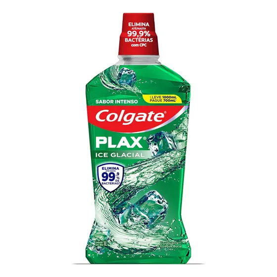 Enjuague Bucal Colgate Plax Ice Glacial Sabor intenso 1 L