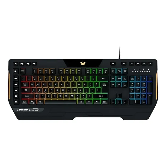 Teclado Meetion K9420 QWERTY Inglés US Negro RGB Antighosting