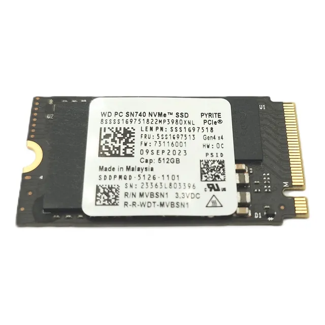 Disco Solido Ssd 512gb 2242 Wd Sn740 Nvme Pci-e Gen4