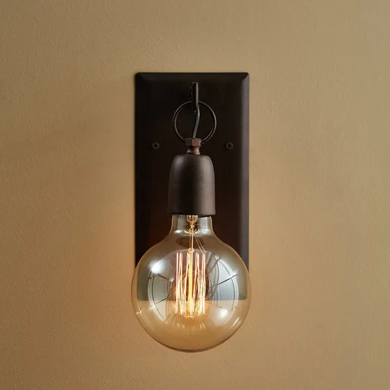 Aplique Pared Estiio Industrial Lampara Filamento  Colgante