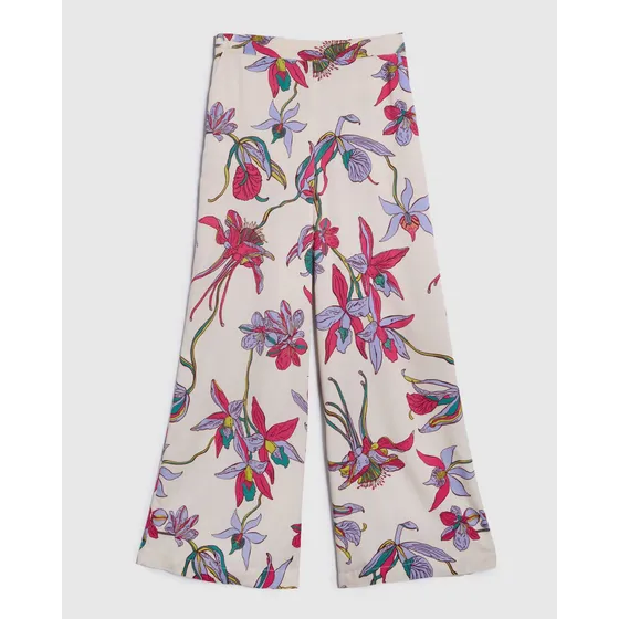 Pantalon Para Mujer Patprimo Color Azul  En Viscosa #3007