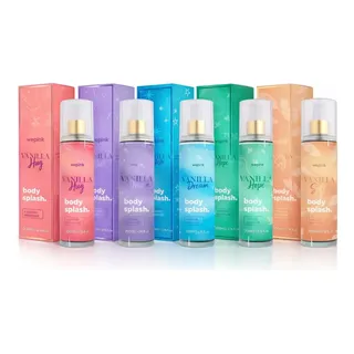 Kit Alô Virginia - 5 Unidades De  Body Splash Vanilla Wepink