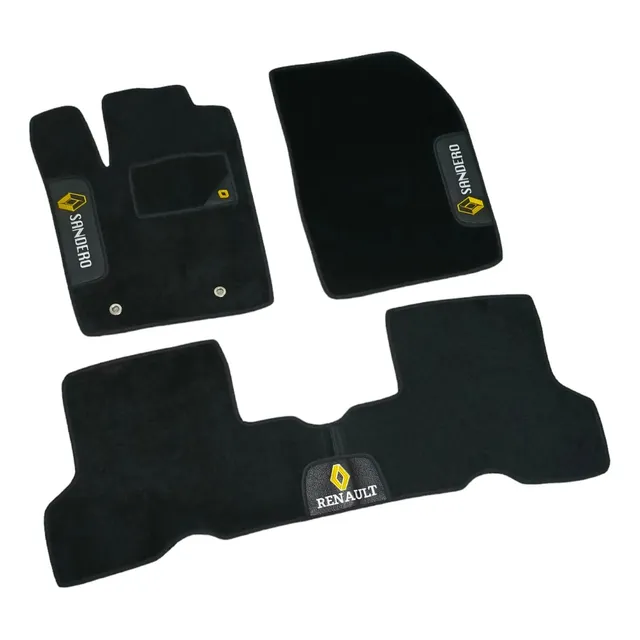 Juego De Tapetes En Alfombra Renault Sandero Calidad Premium