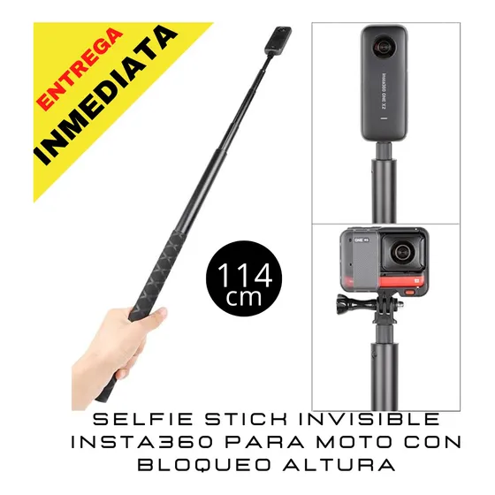 Selfie Stick Invisible Insta360 Gopro Dji X5 Para Moto 114cm