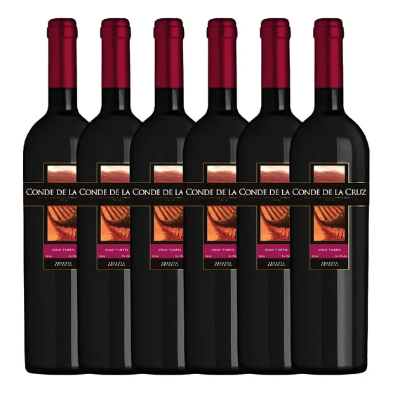 Vino Conde De La Cruz Tinto 750ml X 6 Unidades