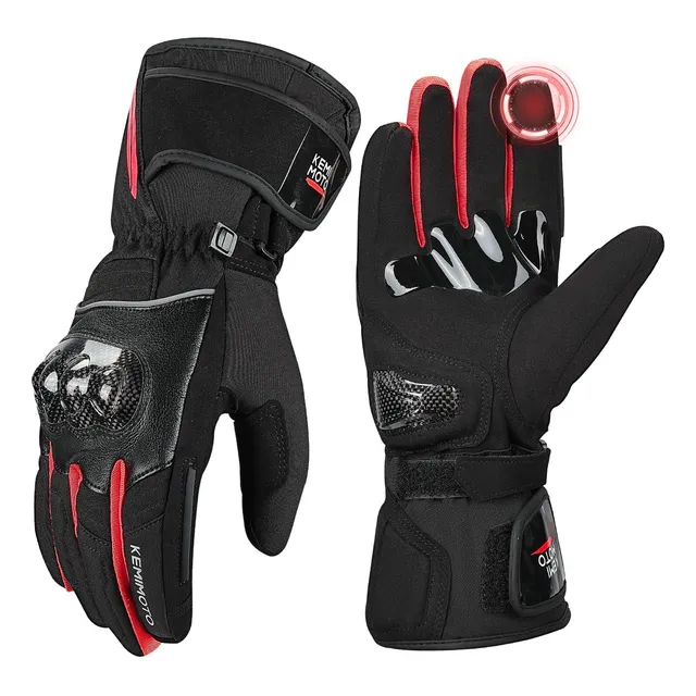Guantes De Motocicleta Kemimoto Unisex, Talla Xl, Rojo