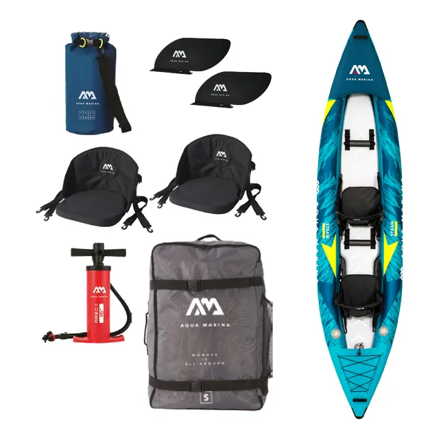 Kayak Inflable Steam Doble / Kayak Aqua Marina