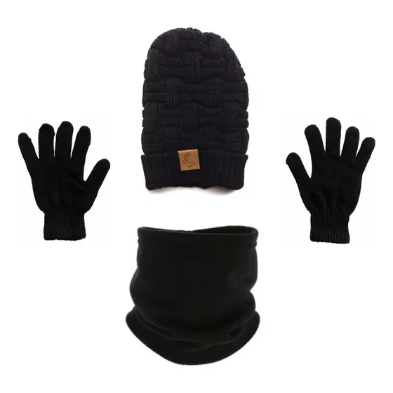 Combo Térmico Gorro, Bufanda, Guantes