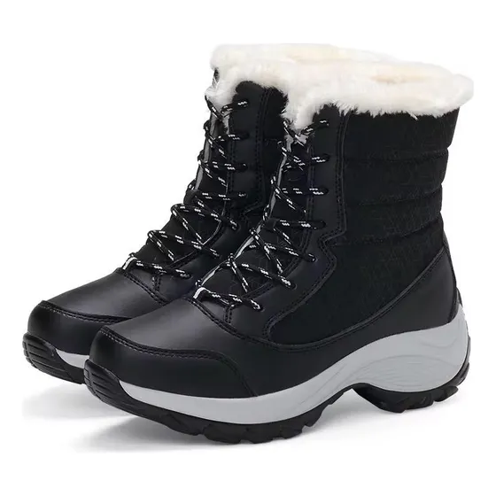 Bota Dama Forrada Corderito De Invierno Calidad