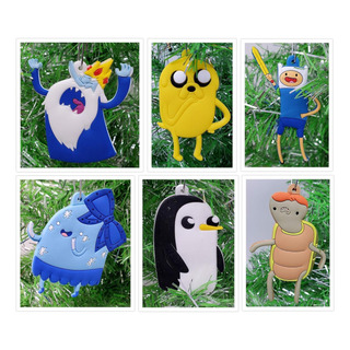 Set De Adornos De Árbol De Navidad De Adventure Time Con Fin Set De Adornos De Árbol De Navidad De Adventure Time Con Fin