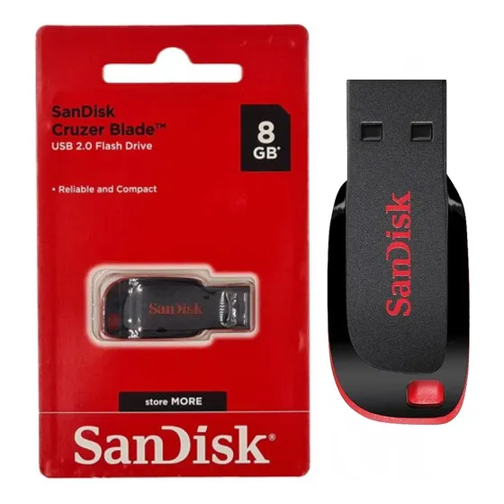 Pendrive Sandisk Cruzer Blade 32gb SDCZ50-032g-b35 cor preta