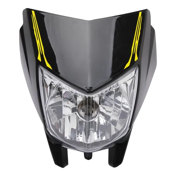 Faro Delantero Completo Negro Para Yamaha Xtz 250 Mtc