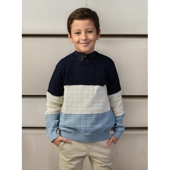 Suéter De Lã Para Meninos Bebê Quentinho Inverno Promoção 