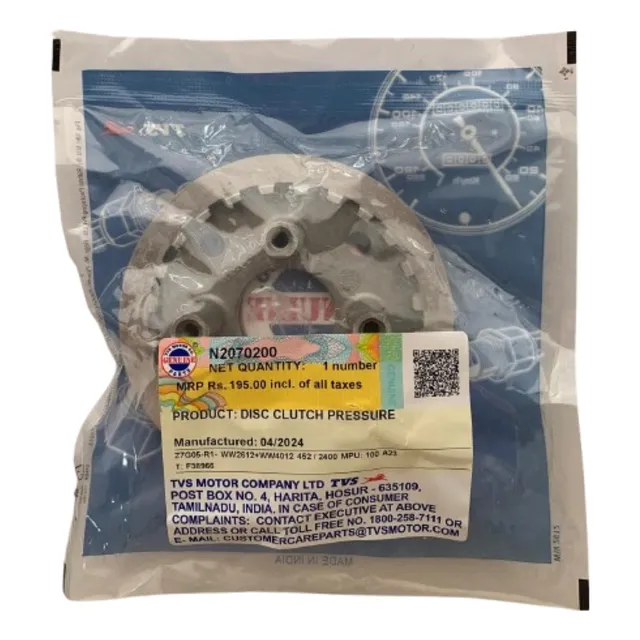 Apache Tvs Porta Resortes De Clutch Apache 180 -original Tvs
