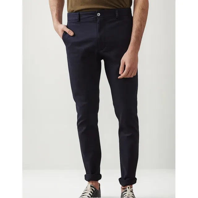 Pantalón De Hombre Bensimon Chino Rock Azul Skinny Fit