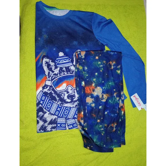 Conjunto De Pijama 2 Pcs De Cat &jack Manga Larga Importada
