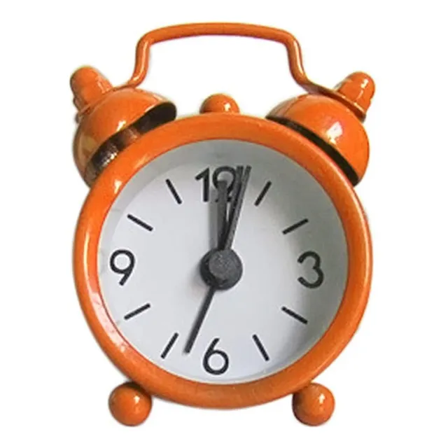 Mini Reloj Despertador Electronico Numero Redondo Doble Mesa